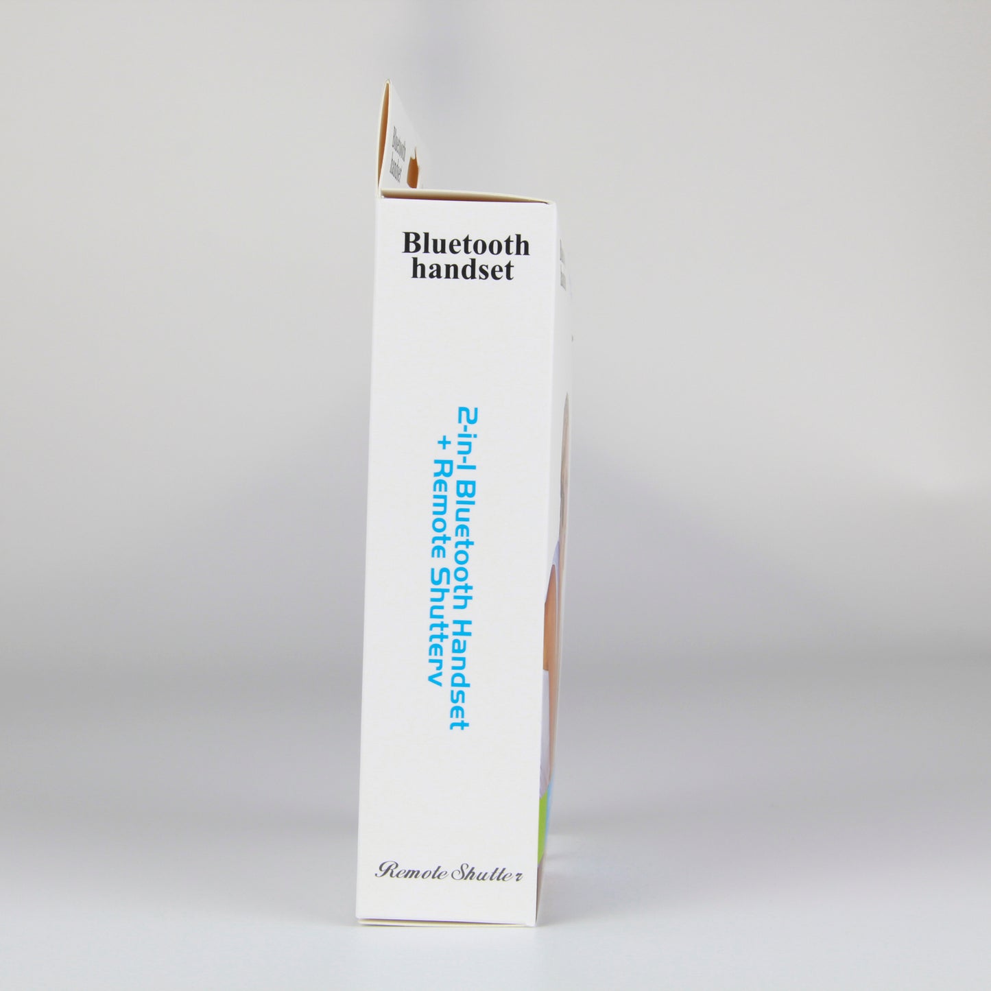 Portable 2-in-1 Bluetooth 4.1 Handset Headphone + Remote Shutter Control for Android/iOS Devices - Black