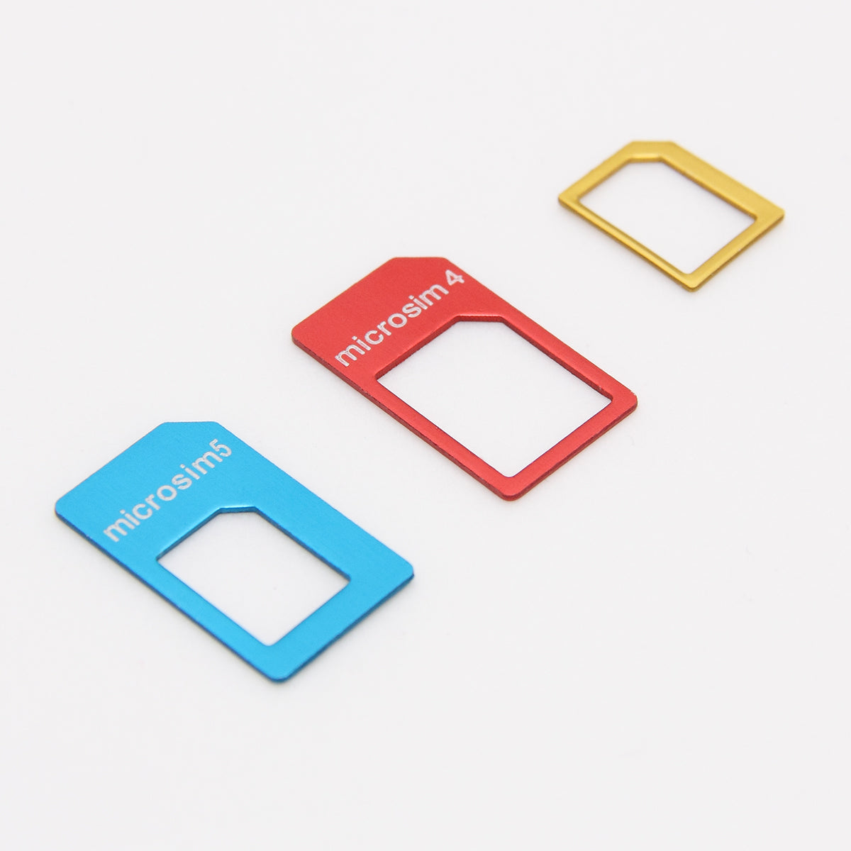 LENTION 5-in-1 Nano/Micro/Normal SIM Card Adapter + Eject Pin + Polished Section