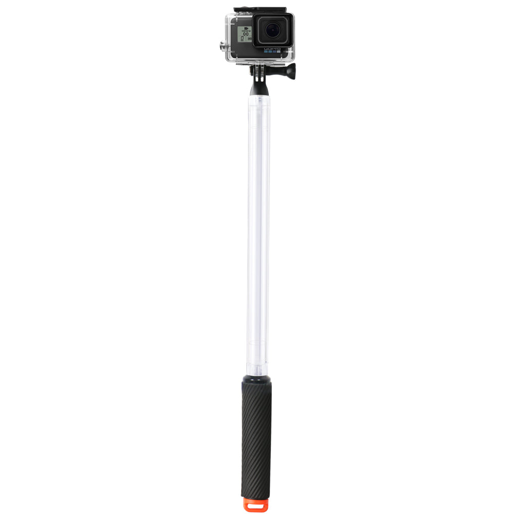 17 inch Waterproof Selfie Stick 40m Underwater Adjustable Selfie Stick for GoPro Camera - Orange