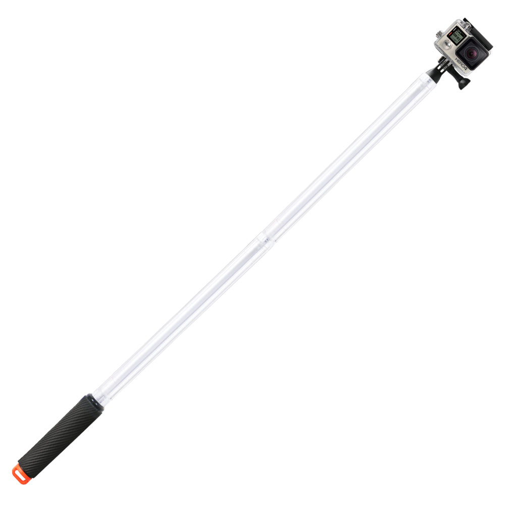 17 inch Waterproof Selfie Stick 40m Underwater Adjustable Selfie Stick for GoPro Camera - Orange