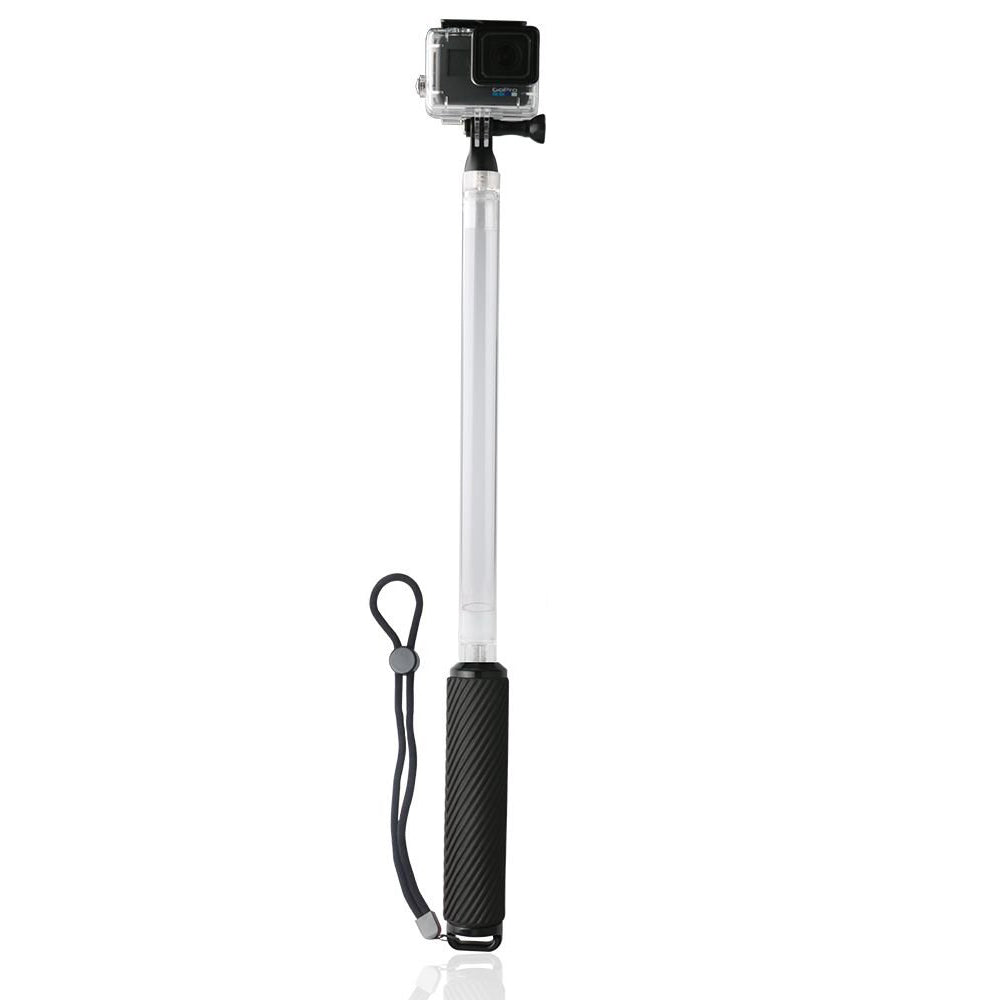 17 inch Waterproof Selfie Stick 40m Underwater Selfie Stick for GoPro Camera - Black