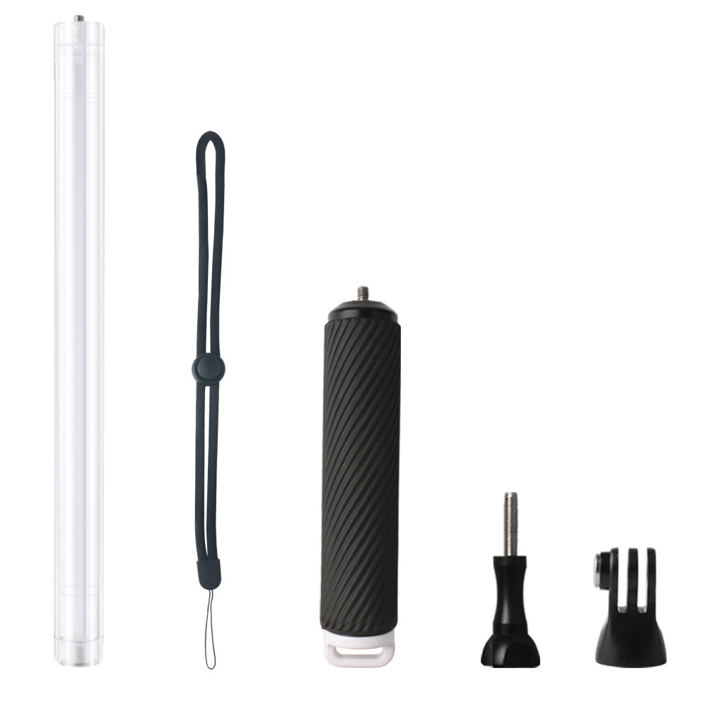 40m Underwater 17 inch Waterproof Selfie Stick Adjustable Selfie Stick for GoPro Camera - White