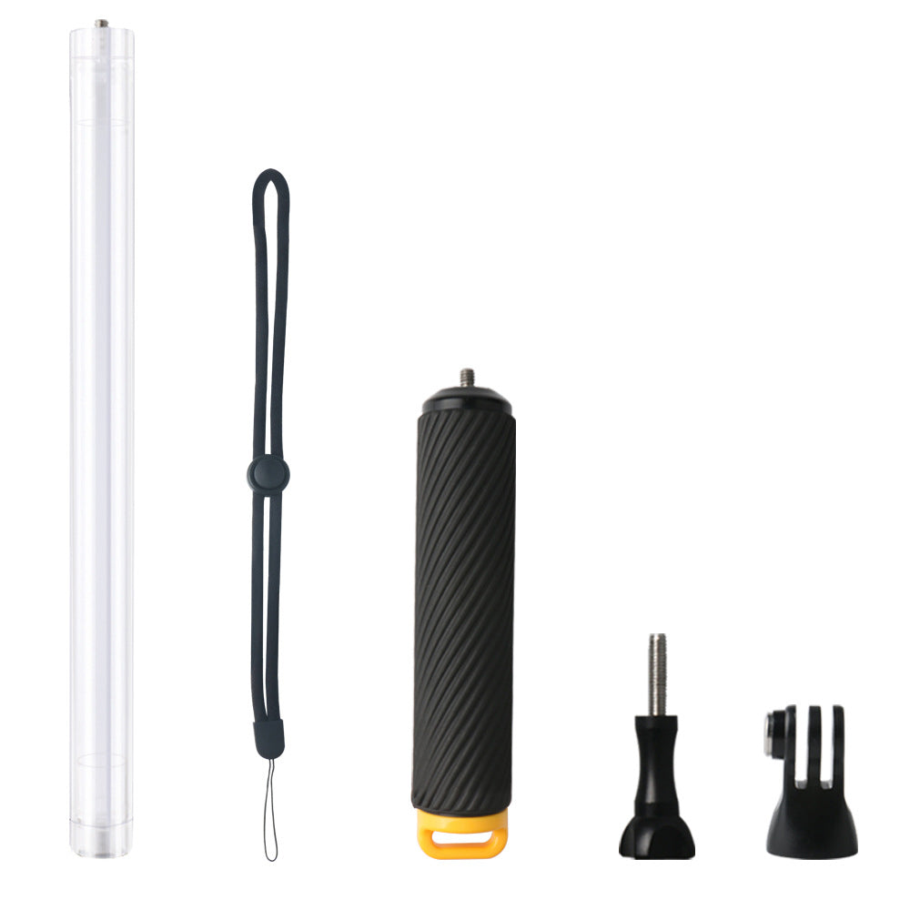 17 inch Waterproof Selfie Stick 40m Underwater Adjustable Selfie Stick for GoPro Camera - Yellow