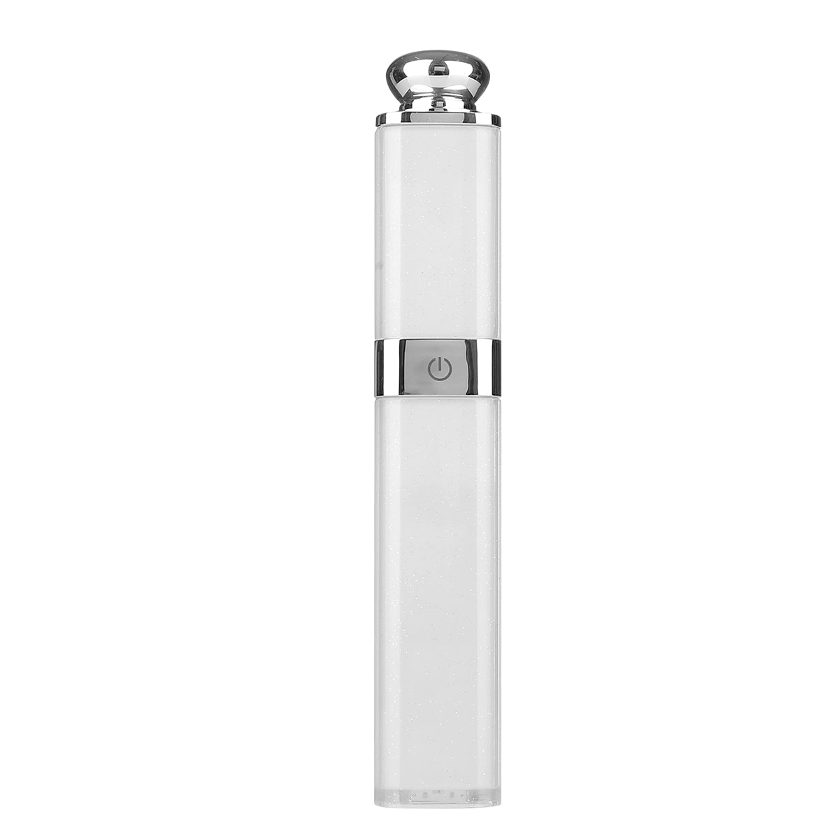 Aluminum Alloy Portable and Extendable Mini Lipstick Wired Selfie Stick - White