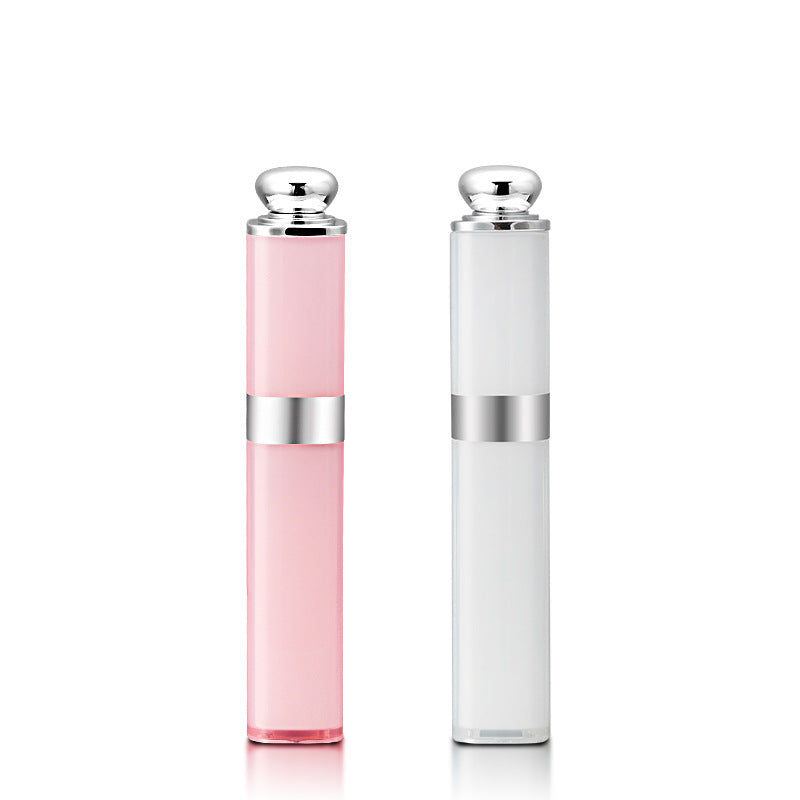 Aluminum Alloy Portable and Extendable Mini Lipstick Wired Selfie Stick - White