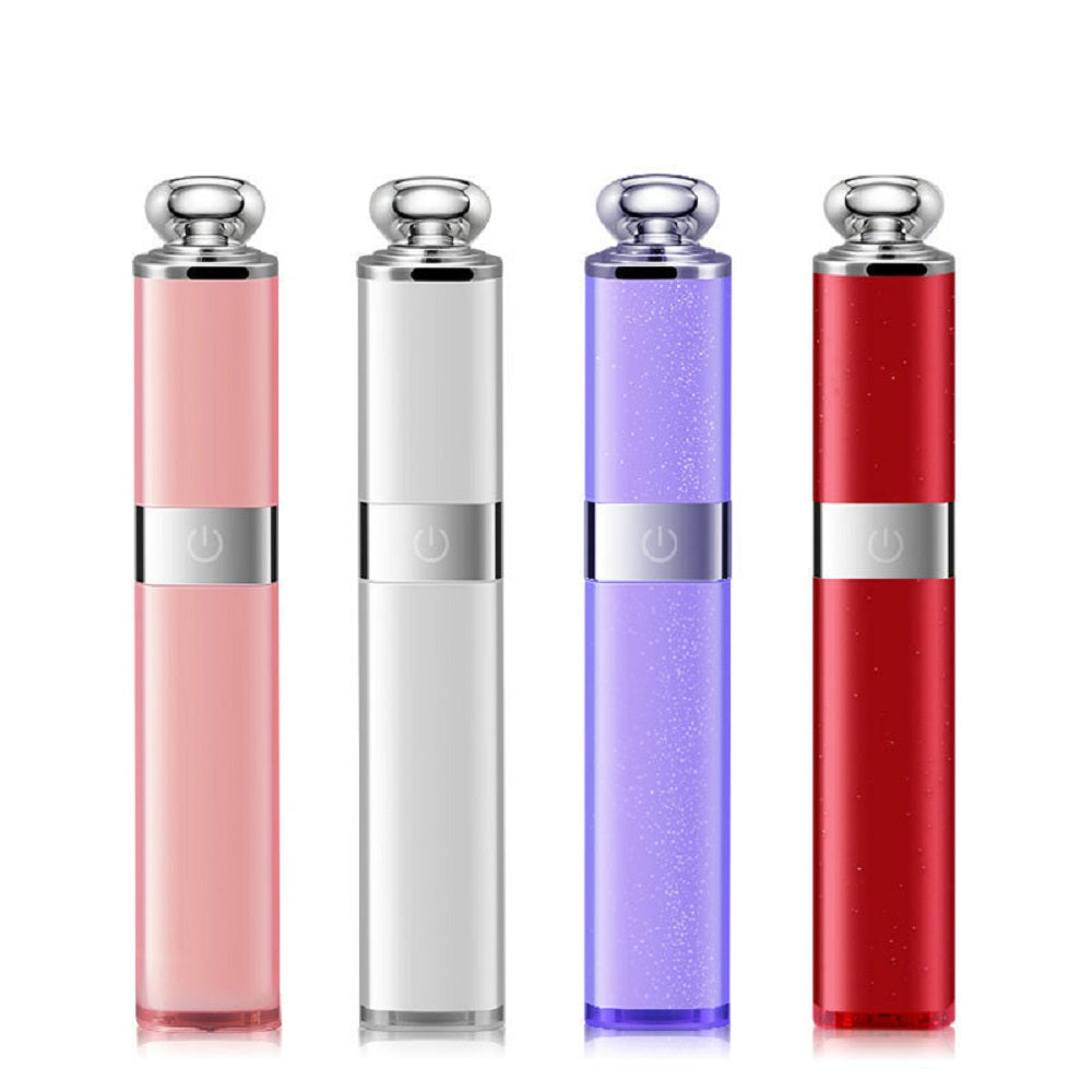 Aluminum Alloy Extendable Mini Lipstick Wired Selfie Stick - Red
