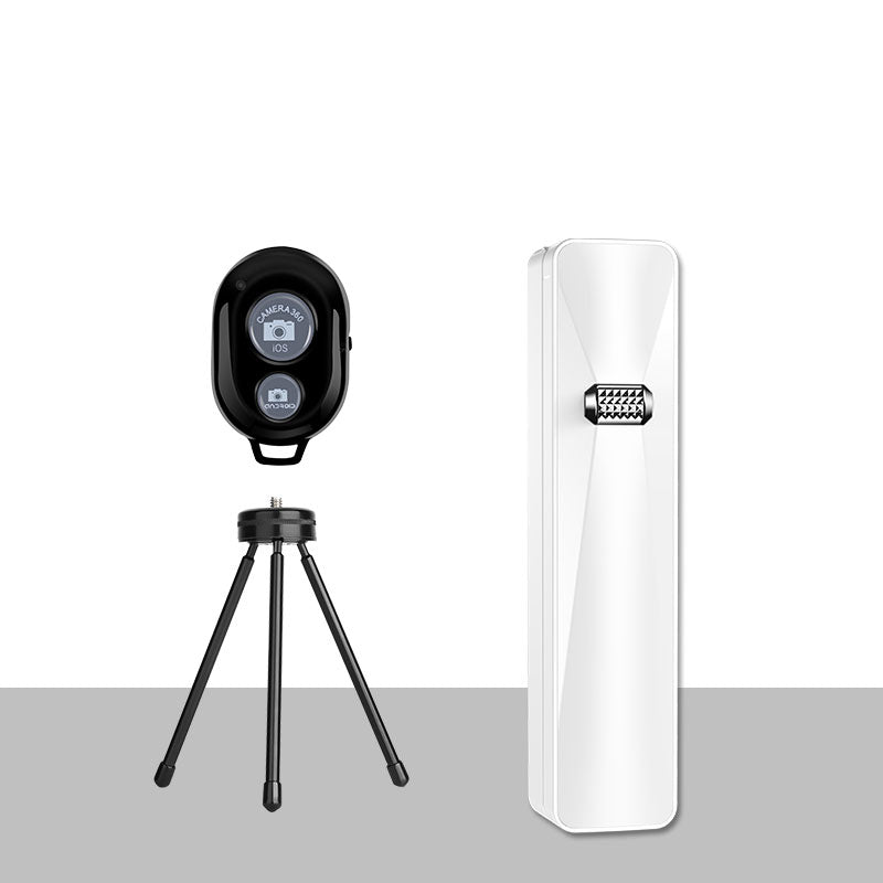 Uniqkart US-ZB051 M2 Extendable 3.5mm Wired LED Fill Light Selfie Stick for Samsung Xiaomi, etc - White