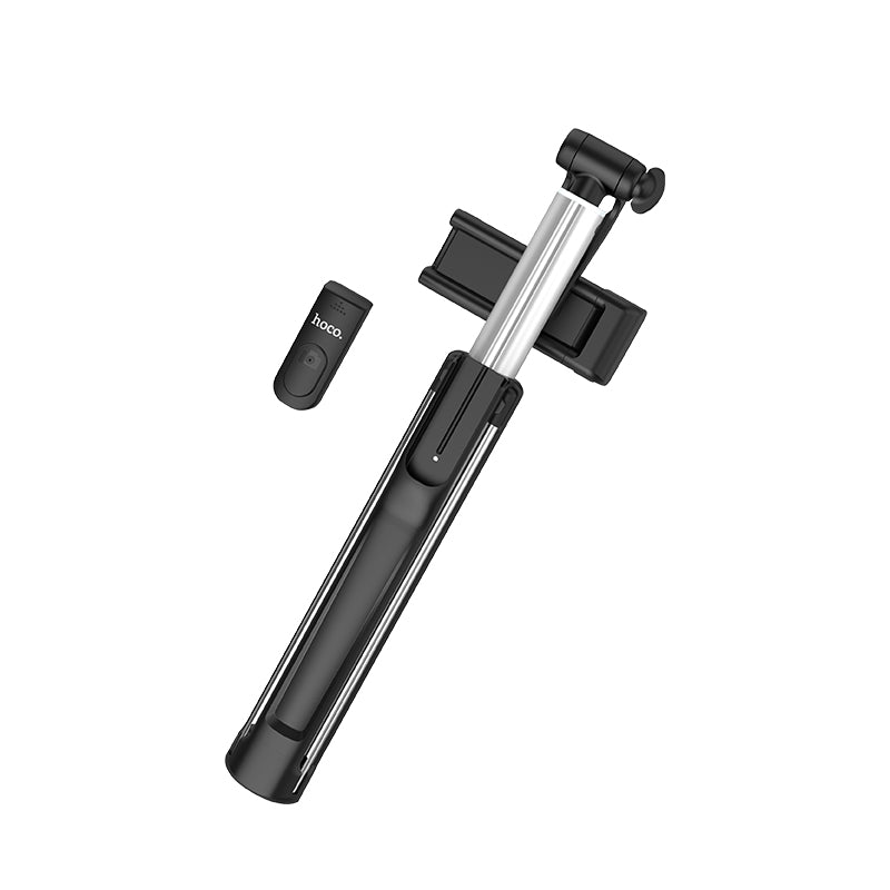Hoco K10A Magnificent Wireless Selfie Stick with Backlight Tripod Phone Holder (L=1.1m) - Black