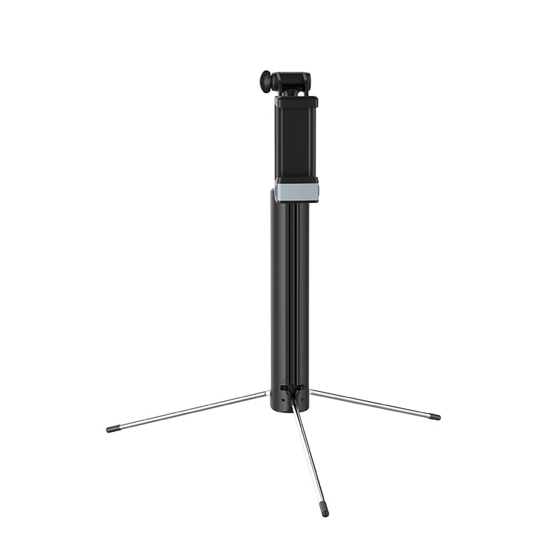 Hoco K10A Magnificent Wireless Selfie Stick with Backlight Tripod Phone Holder (L=1.1m) - Black