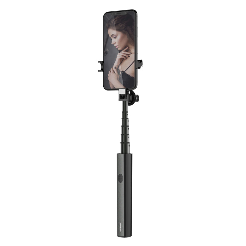 Uniqkart US-ZB069 Wireless Selfie Stick 80cm for iPhone Samsung Huawei - Black