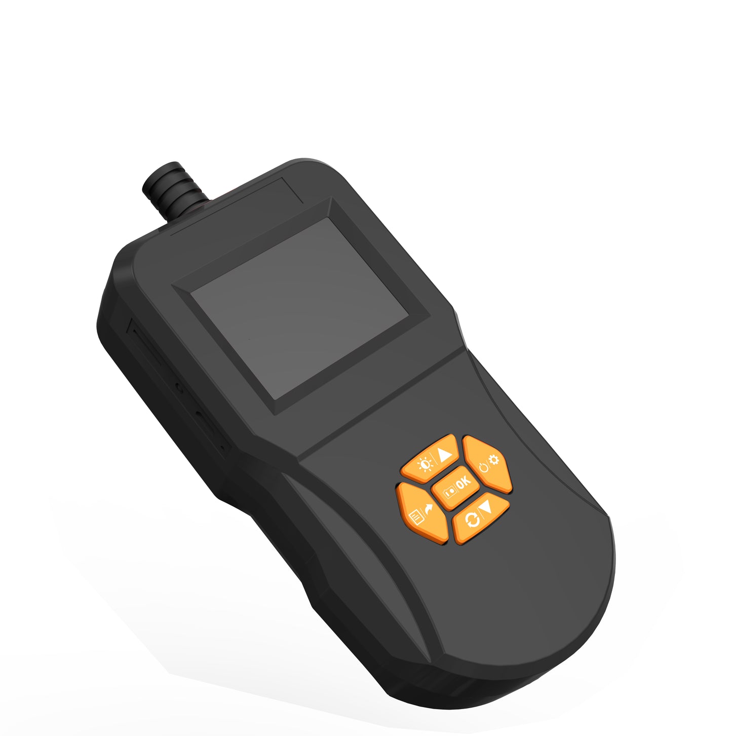 Inskam127 2.4 inch IPS Digital Inspection IP67 Waterproof Endoscope Camera Diameter 8MM Rigid Line 5M - Black