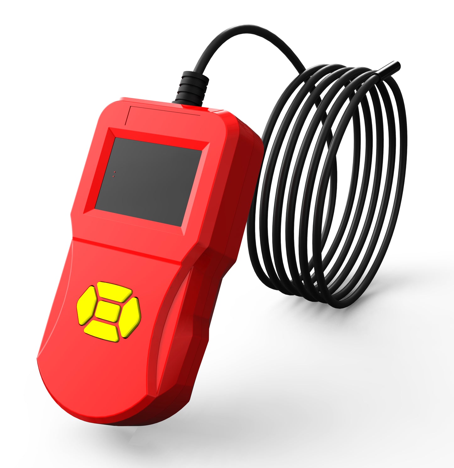 Inskam127 2.4 inch IPS Digital Inspection Endoscope IP67 Waterproof Camera Diameter 5.5MM Rigid Line 3M - Red