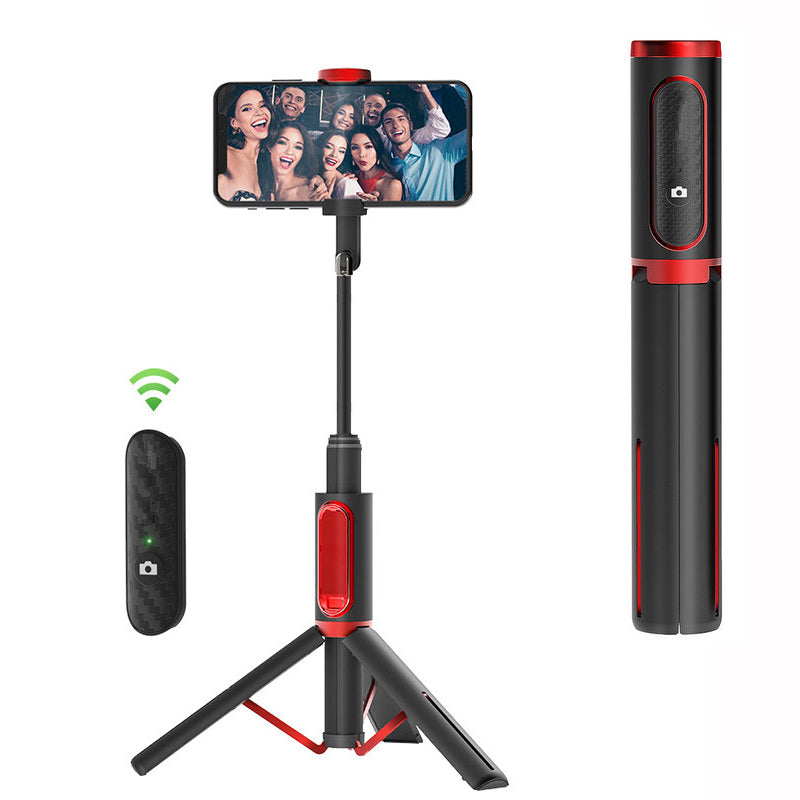 M18 Aluminum Alloy Phantom Phone Bluetooth Remote Control Handheld Self-stick Telescopic Pole Self-timer Tripod