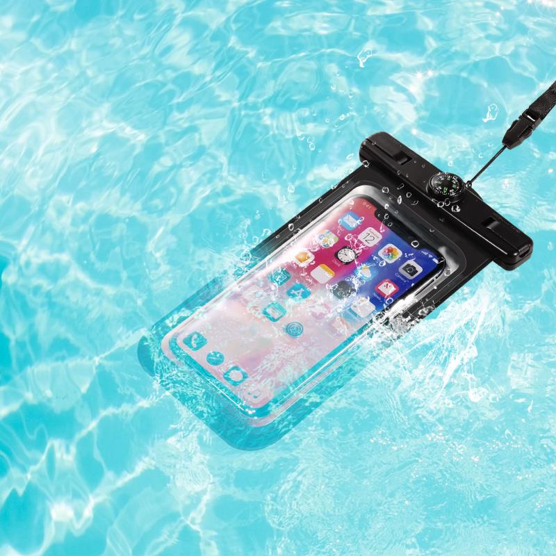 DX-80 Waterproof Monopod Bluetooth Remote Shutter Phone Selfie Stick for 6.5 inch Smartphone - Black