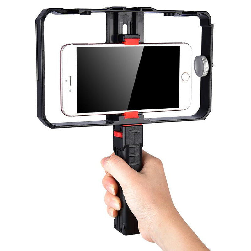 Yelangu PC02 Smartphone Video Rig Filmmaking Case Phone Video Stabilizer Grip Mount