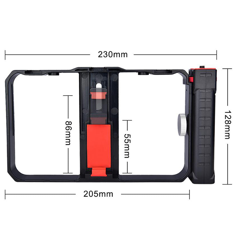 Yelangu PC02 Smartphone Video Rig Filmmaking Case Phone Video Stabilizer Grip Mount