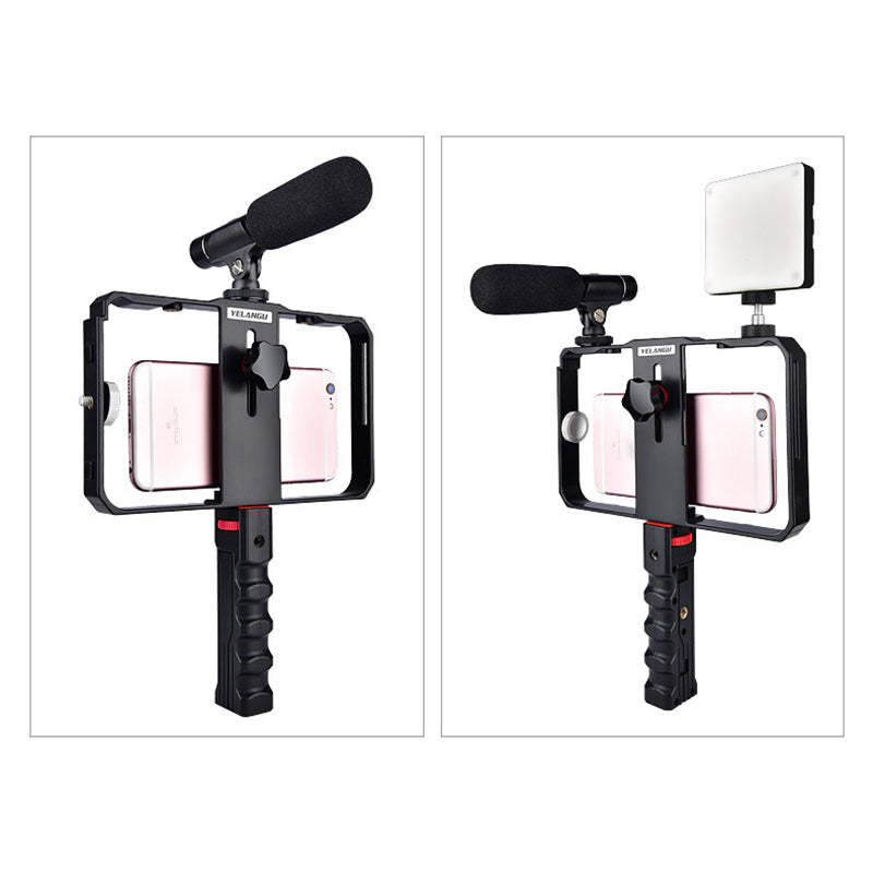 Yelangu PC02 Smartphone Video Rig Filmmaking Case Phone Video Stabilizer Grip Mount