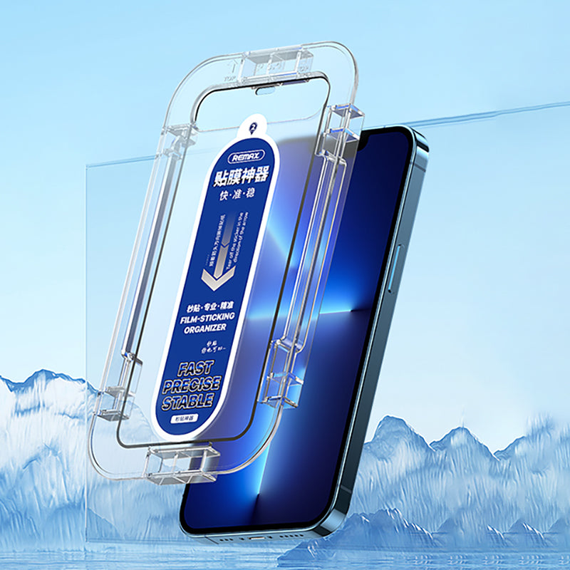 RemaxMonarch Series Transparent Tempered Glass Phone Screen Film Sticking Case for iPhone 12 6.1 inch/12 Pro 6.1 inch