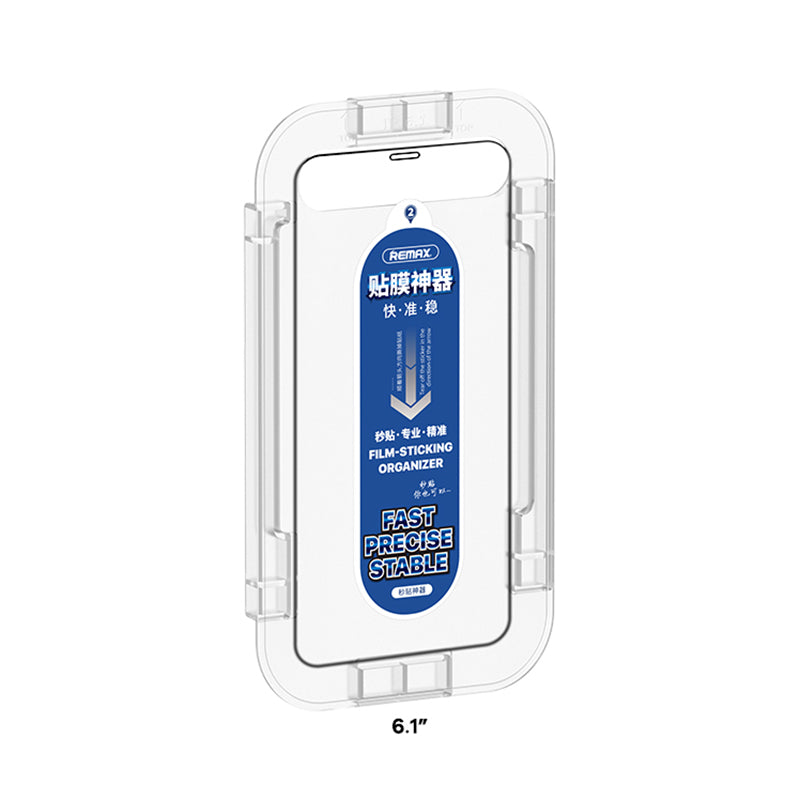 RemaxMonarch Series Transparent Tempered Glass Phone Screen Film Sticking Case for iPhone 12 6.1 inch/12 Pro 6.1 inch