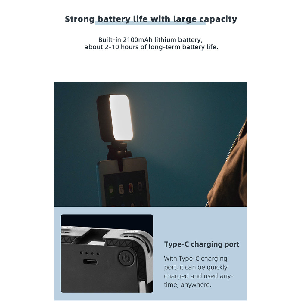 EWB8376_2 64 LEDs Meeting Fill Light Phone Clamp Live Broadcast Fill Light