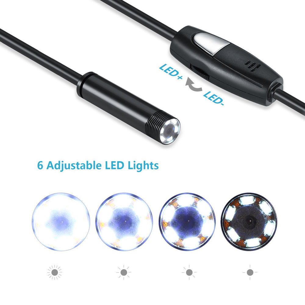 3.5m Waterproof Micro USB Industrial Endoscope for Laptops OTG Android Smartphones