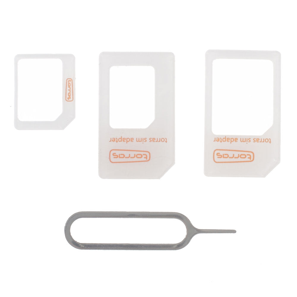 TORRAS 4-in-1 Nano to Micro/Normal SIM Card Adapter Eject Pin