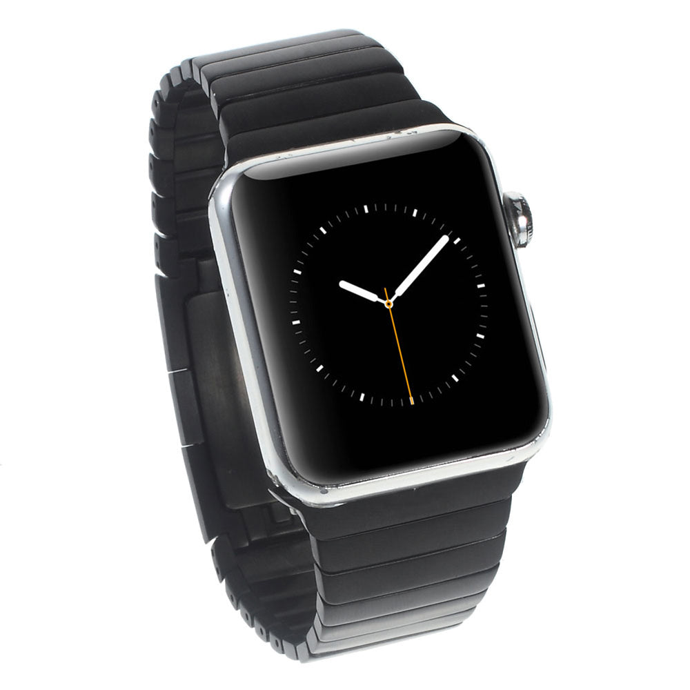 Stainless Steel Watchband for Apple Watch Series 8 45mm / Ultra 49mm / 7 45mm / Series / 6 SE / SE (2022) / 5 / 4 44mm / Series 3 / 2 / 1 42mm (Undetachable) - Black