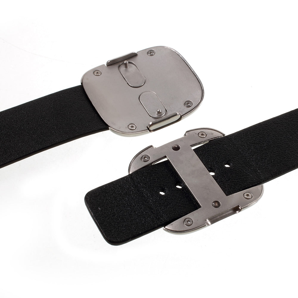 Genuine Leather Modern Style Watch Band for Apple Watch Series 8 7 41mm / Series 6 SE / SE(2022) 5 4 40mm / Series 3 2 1 38mm - Black