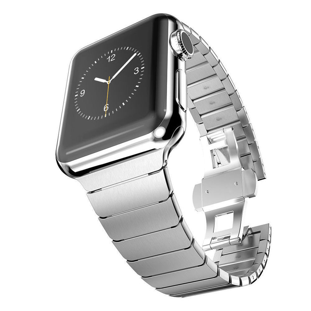 Stainless Steel Watch Band Link Bracelet for Apple Watch Series 8 7 41mm / Series 6 SE / SE(2022) 5 4 40mm / Series 3 2 1 38mm - Silver Color