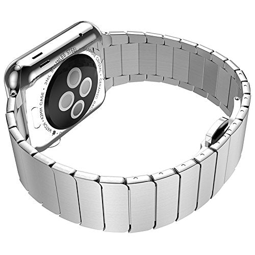 Stainless Steel Watch Band Link Bracelet for Apple Watch Series 8 7 41mm / Series 6 SE / SE(2022) 5 4 40mm / Series 3 2 1 38mm - Silver Color