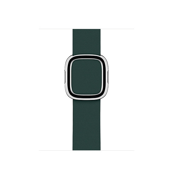 Modern Style Genuine Leather Watchband with Magnetic Buckle for Apple Watch Series 8 45mm / Ultra 49mm / 7 45mm / Series 6 SE / SE (2022) / 5 4 44mm / Series 3 2 1 42mm - Green