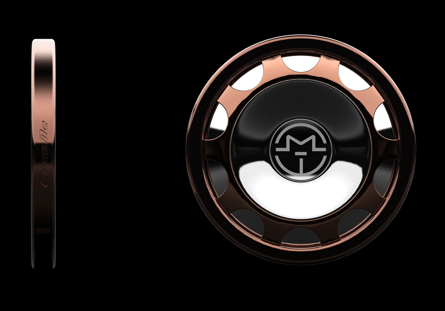 Caseme Universal Desktop Mount Magnetic Gear Fidget Spinner for iPhone 7, Samsung S8 - Rose Gold Color