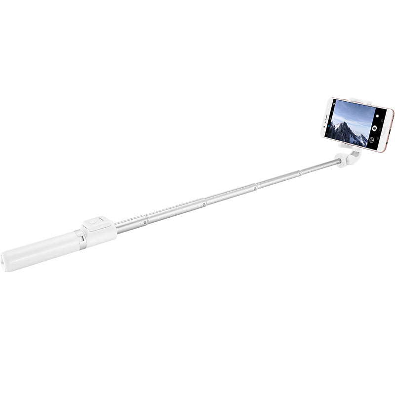 HUAWEI HONOR AF15 Cellphone Tripod Stand Selfie Stick Wireless Bluetooth Control for Huawei P10 etc. - White