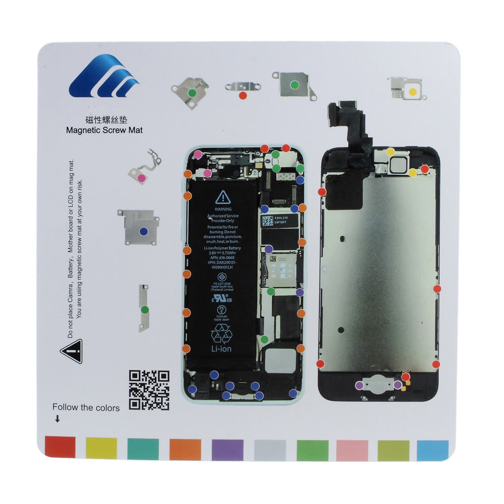 Professional Magnetic Screw Keeper Mat for iPhone 5c