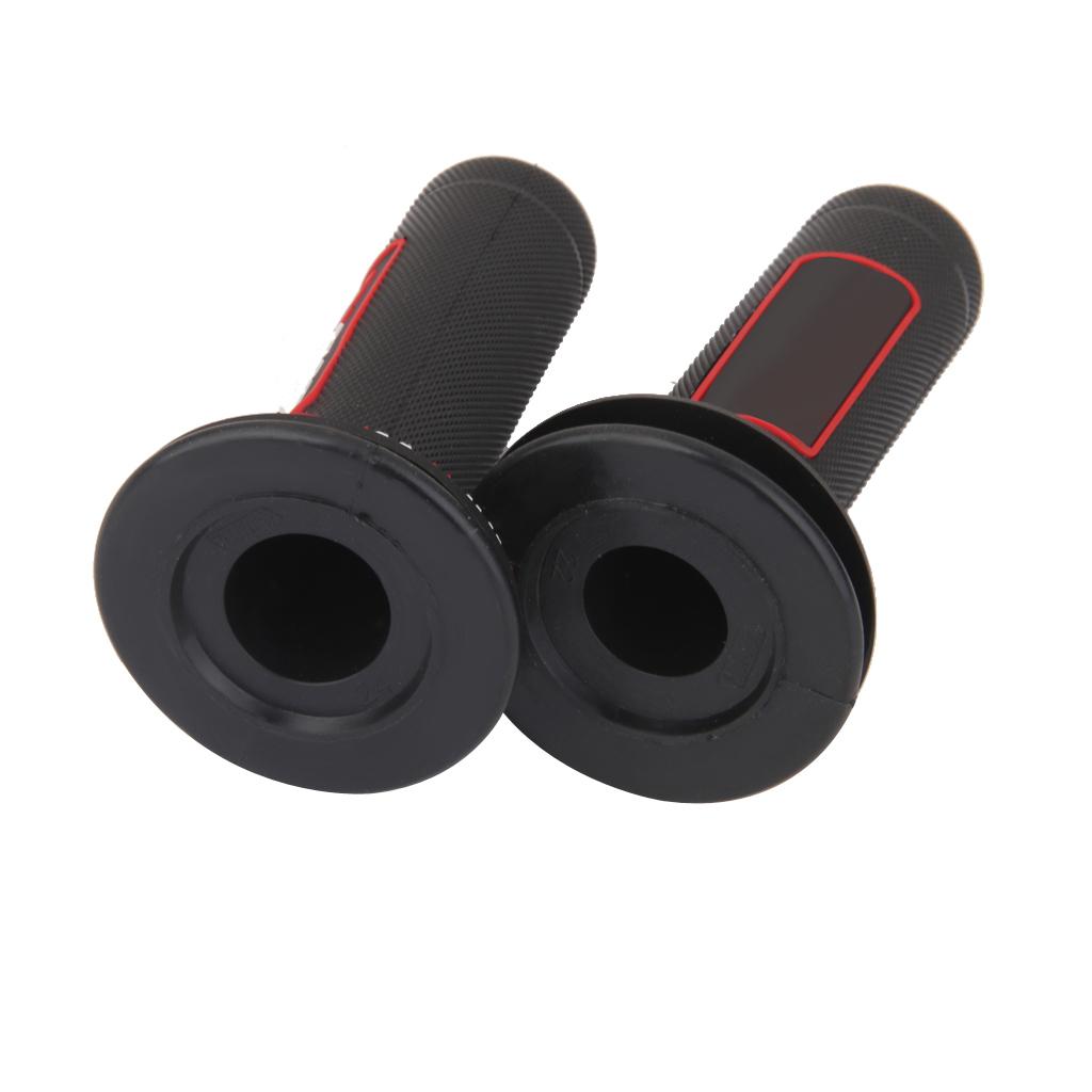 22mm Universal 7/8 Motorcycle MOTORCROSS Dirt Bike Gel HANDLE BAR HAND GRIP Red"