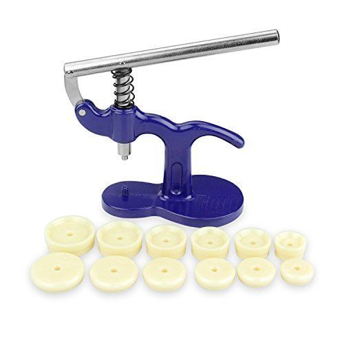 Watch Press Set Watch Case Closer with 12 Dies - Glossy Handle