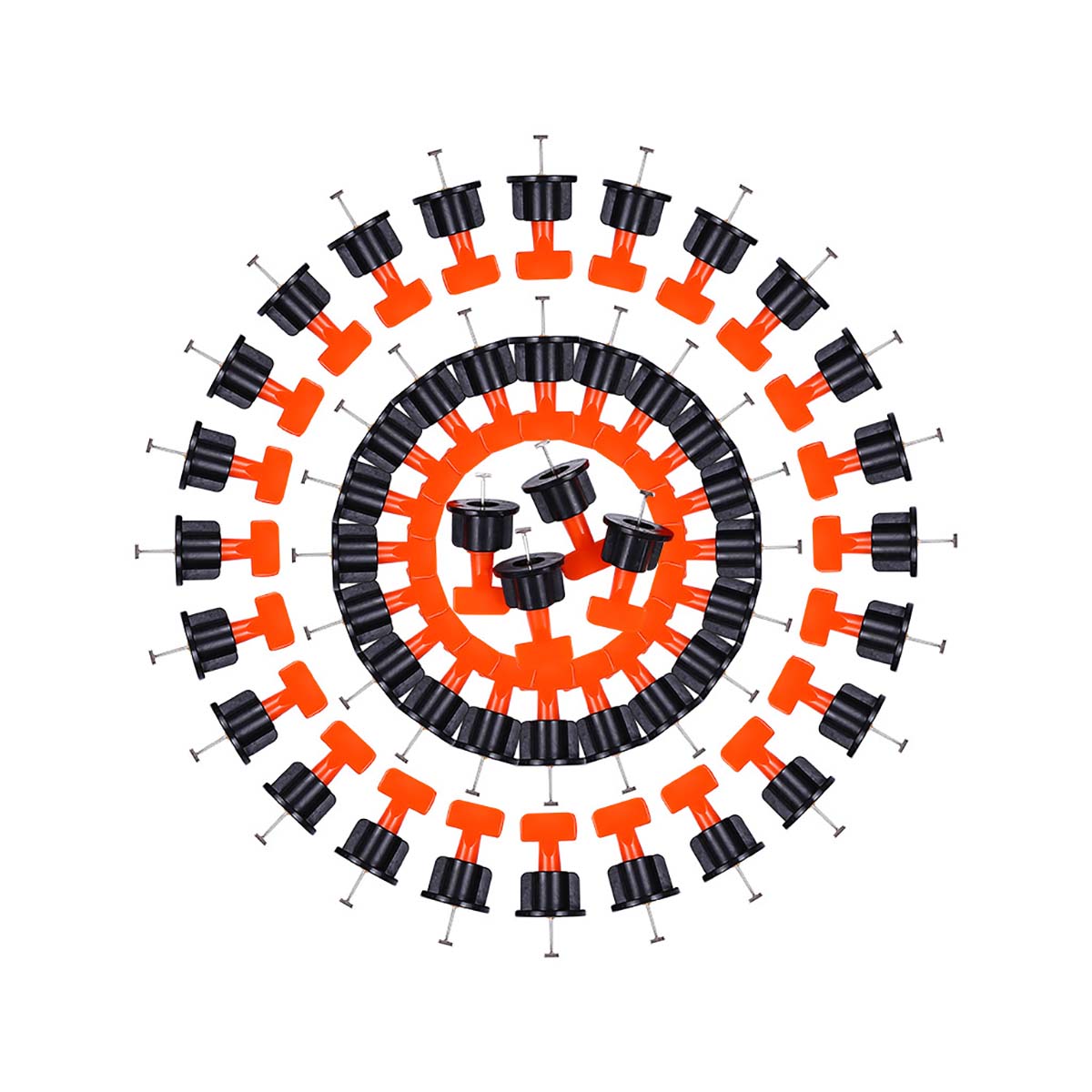 50Pcs/Pack Anti-lippage Reusable Tile Leveling System Positioning T-lock Tools