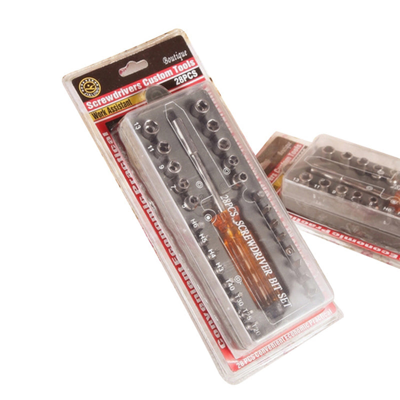 28-in-1 Multi-functional Screwdriver Tool Kit with Magnetism