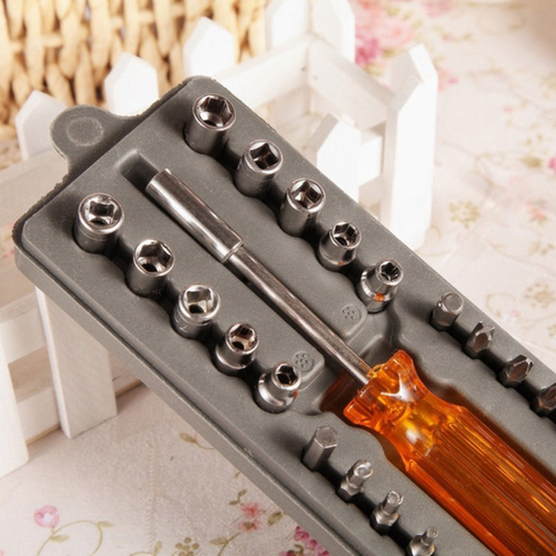 28-in-1 Multi-functional Screwdriver Tool Kit with Magnetism