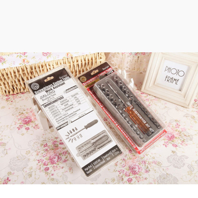 28-in-1 Multi-functional Screwdriver Tool Kit with Magnetism