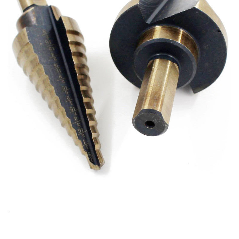 5 PCS Stepped Drills Imperial Tool Set with Aluminum Box