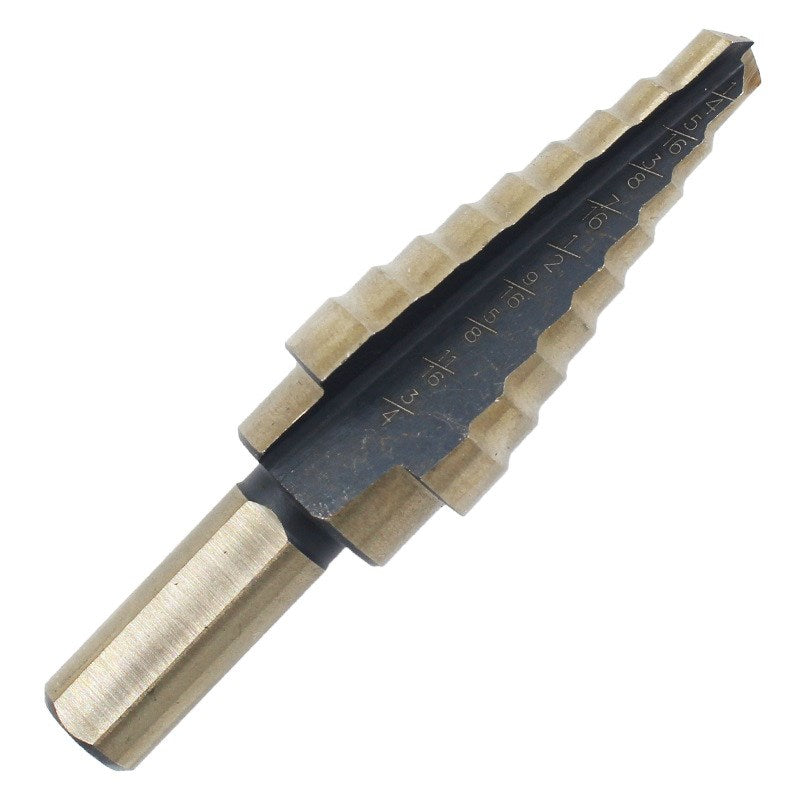 5 PCS Stepped Drills Imperial Tool Set with Aluminum Box