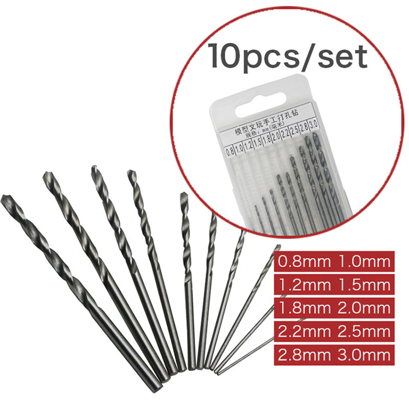 10PCS/Pack HSS Twist Drilling Bit Set for Electrical Drill Tools Kit