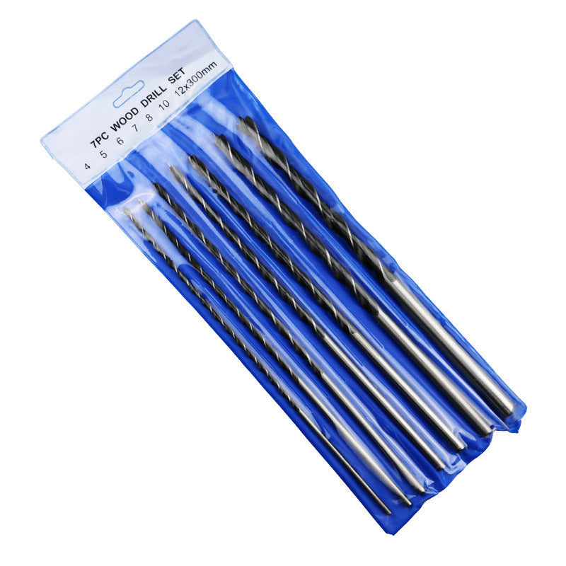7Pcs/Set 300mm Long High-carbon Steel Twist Drill Bit Wood Drills Set