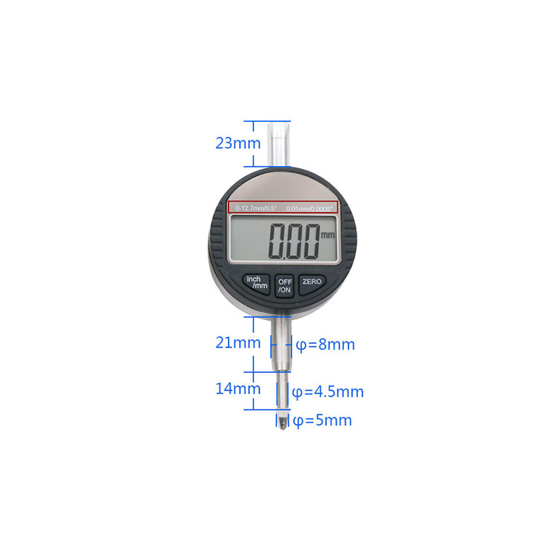 QST EXPRESS 0.01mm Electronic Digital Indicators 0-12.7mm Gauge Digital Dial Indicator Precision Tool