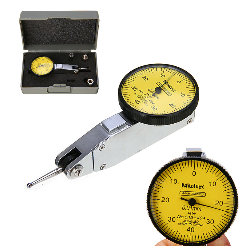 Accurate Dial Gauge Test Indicator Precision Metric with Dovetail Rails Mount