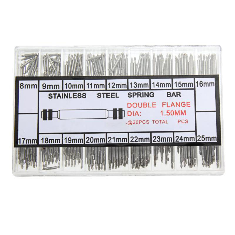 360PCS/Set 8-25mm Watch Spring Bar Tool Set Watch Band Pins