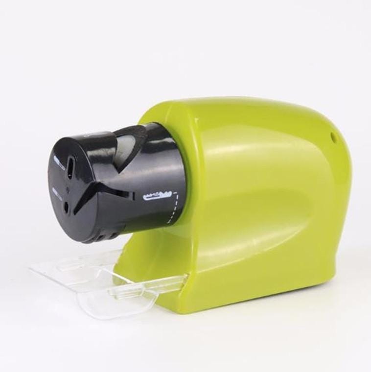 2 PCS Multi Function Electric Sharpener Fast Sharpening Stone Grinding Scissors Kitchen Knife Screwdriver Home Kitchen Tools (Green)