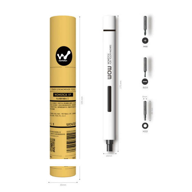 WOWTATION Wowstick 1P Power Electric Screwdriver Tool with 3 Bits