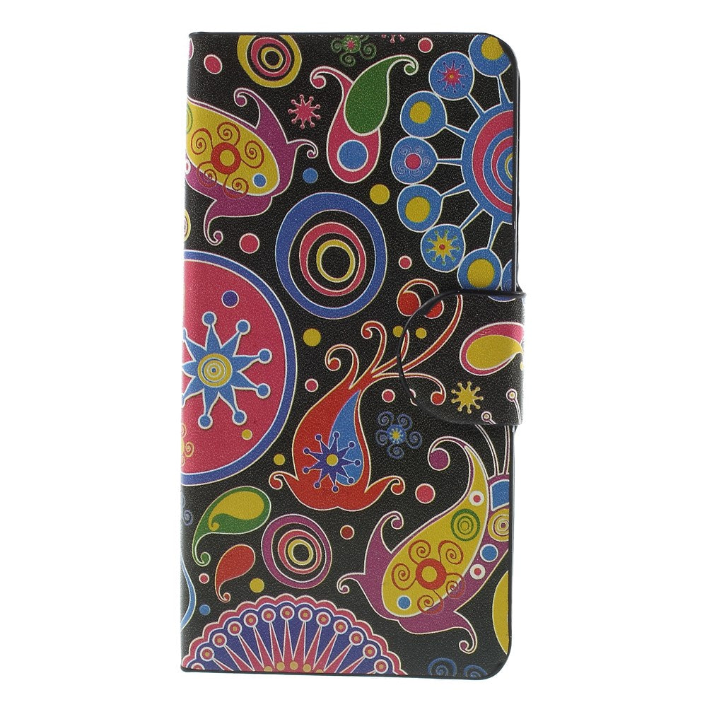 Paisley Flower Leatherette Card Holder Case for Motorola RAZR D3 XT919 XT920